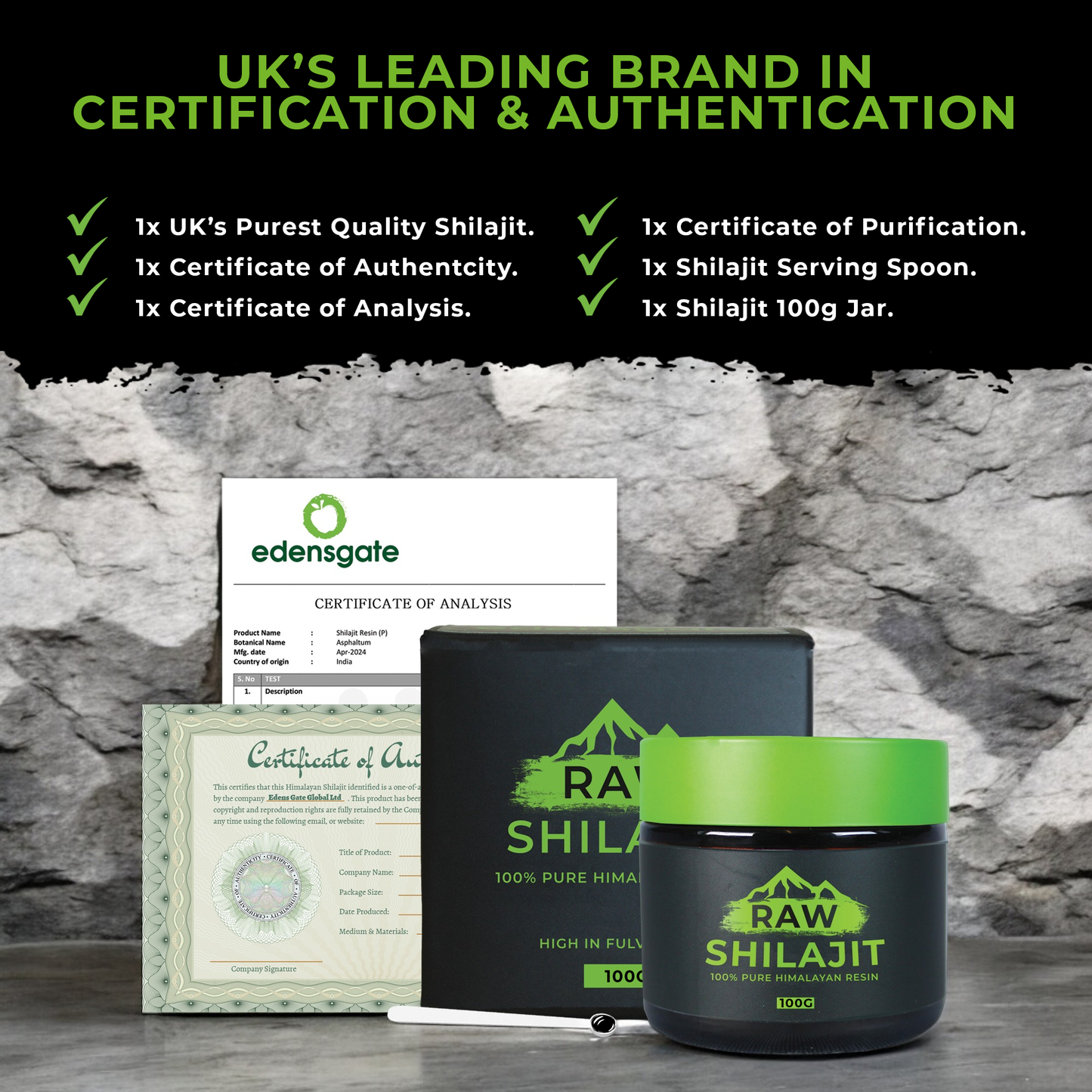 Purity of Shilajit