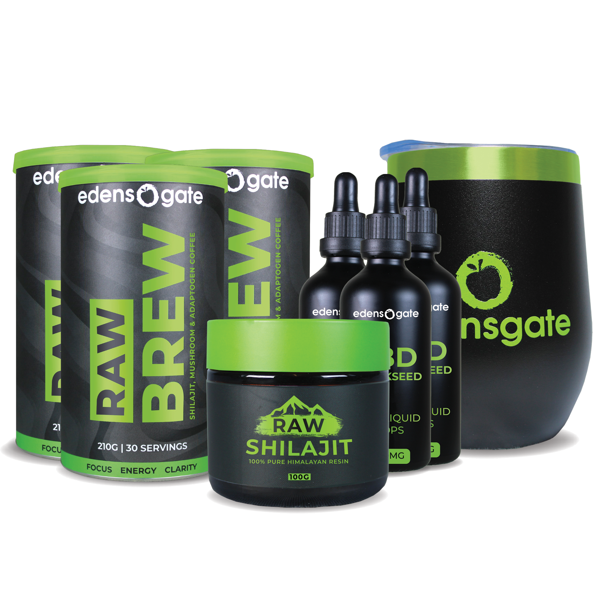 Edensgate Shilajit Mushroom Bundle - 3 Months