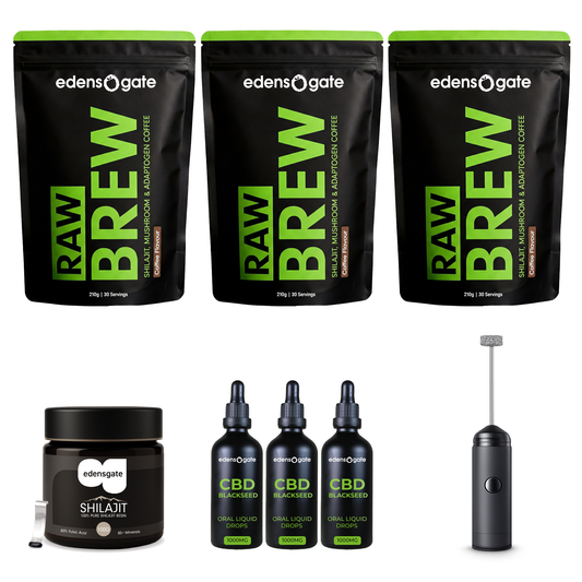 Edensgate Shilajit Mushroom Bundle - 3 Months