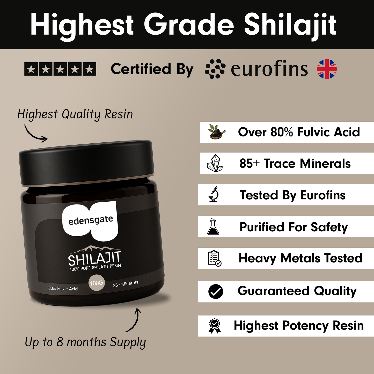 Pure Shilajit Resin - 100g