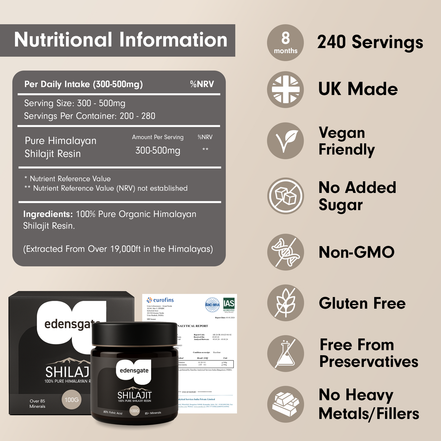 Pure Shilajit Resin - 100g