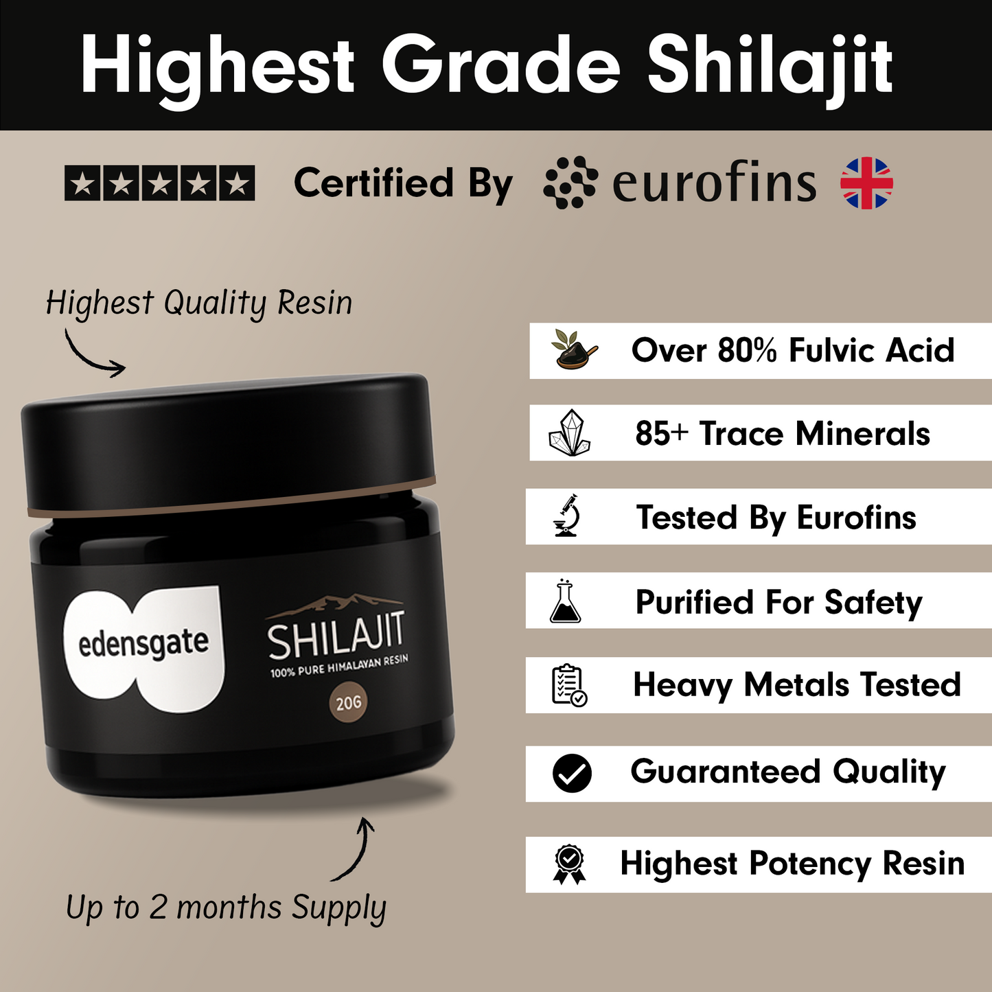 Pure Shilajit Resin - 20g