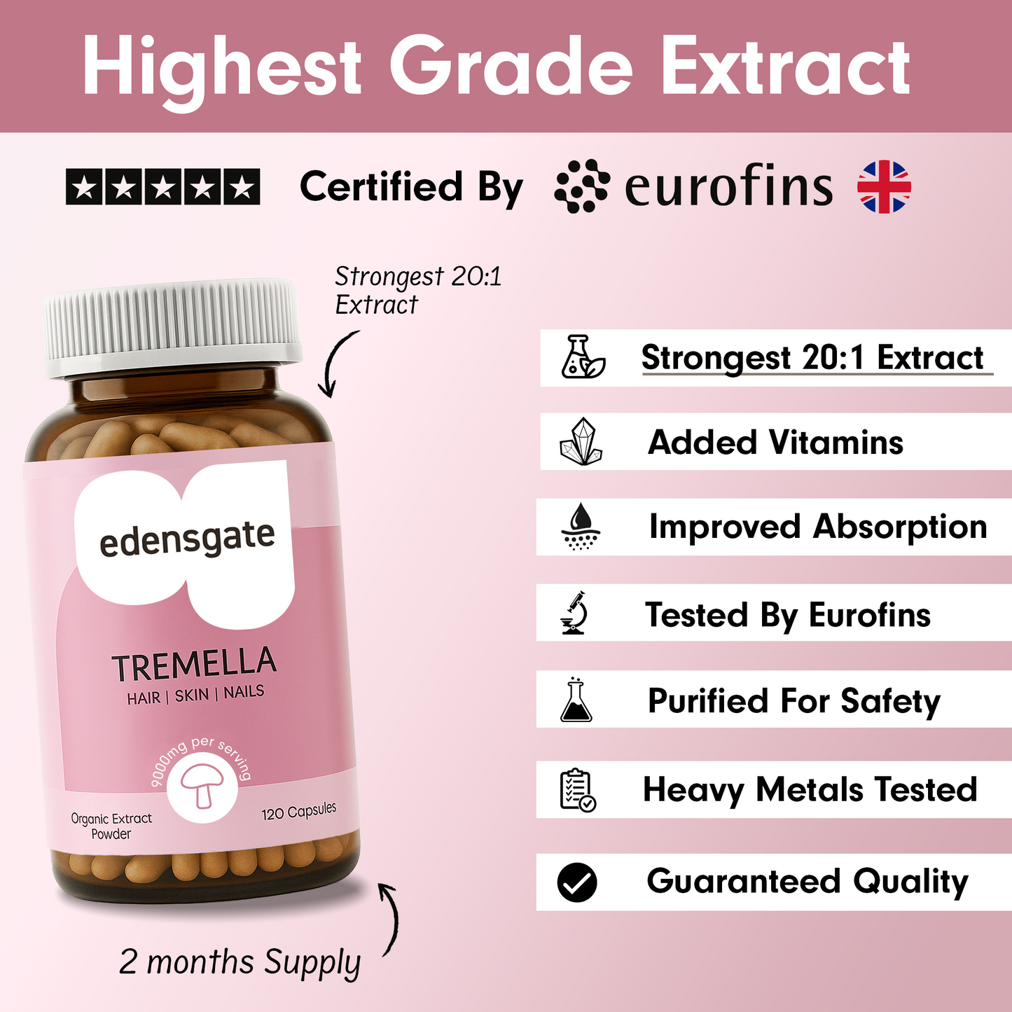 Tremella Mushroom Capsules - 120